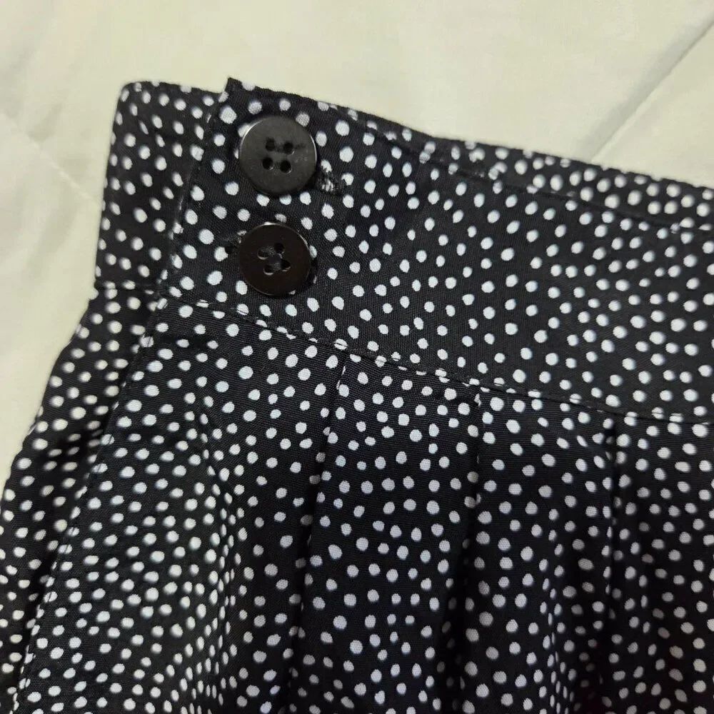 EUC CHAUS PETITES WIDE LEG DOTTED PLEATED SOFT PANTS SIZE 14 - Picture 5 of 16